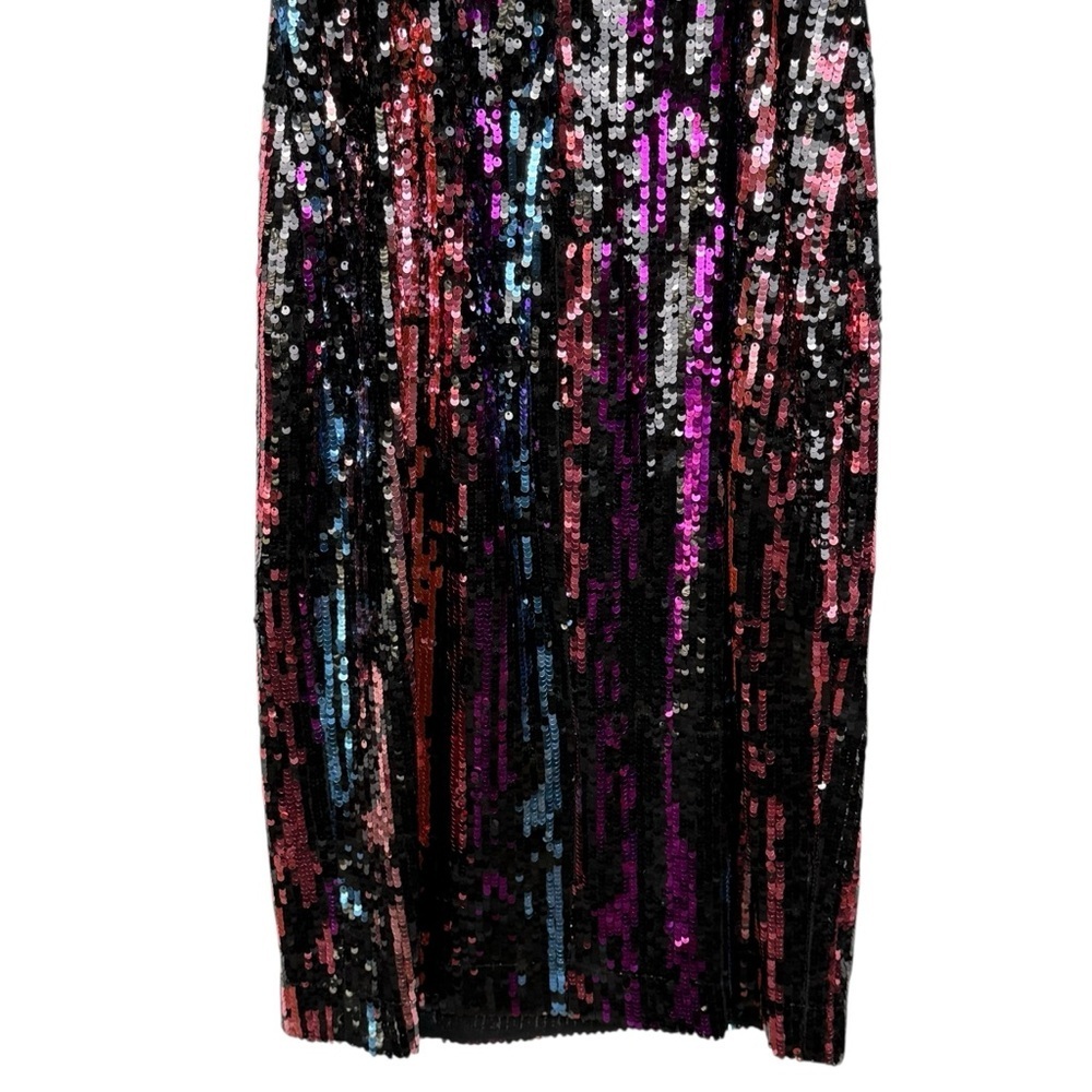 Badgley Mischka Multicolor Sequin Prom Dress - Prom! - Picture 8 of 12